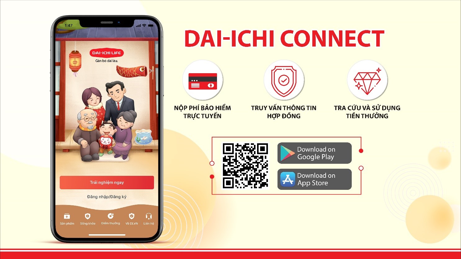 Ứng dụng trên thiết bị di động Dai-ichi Connect